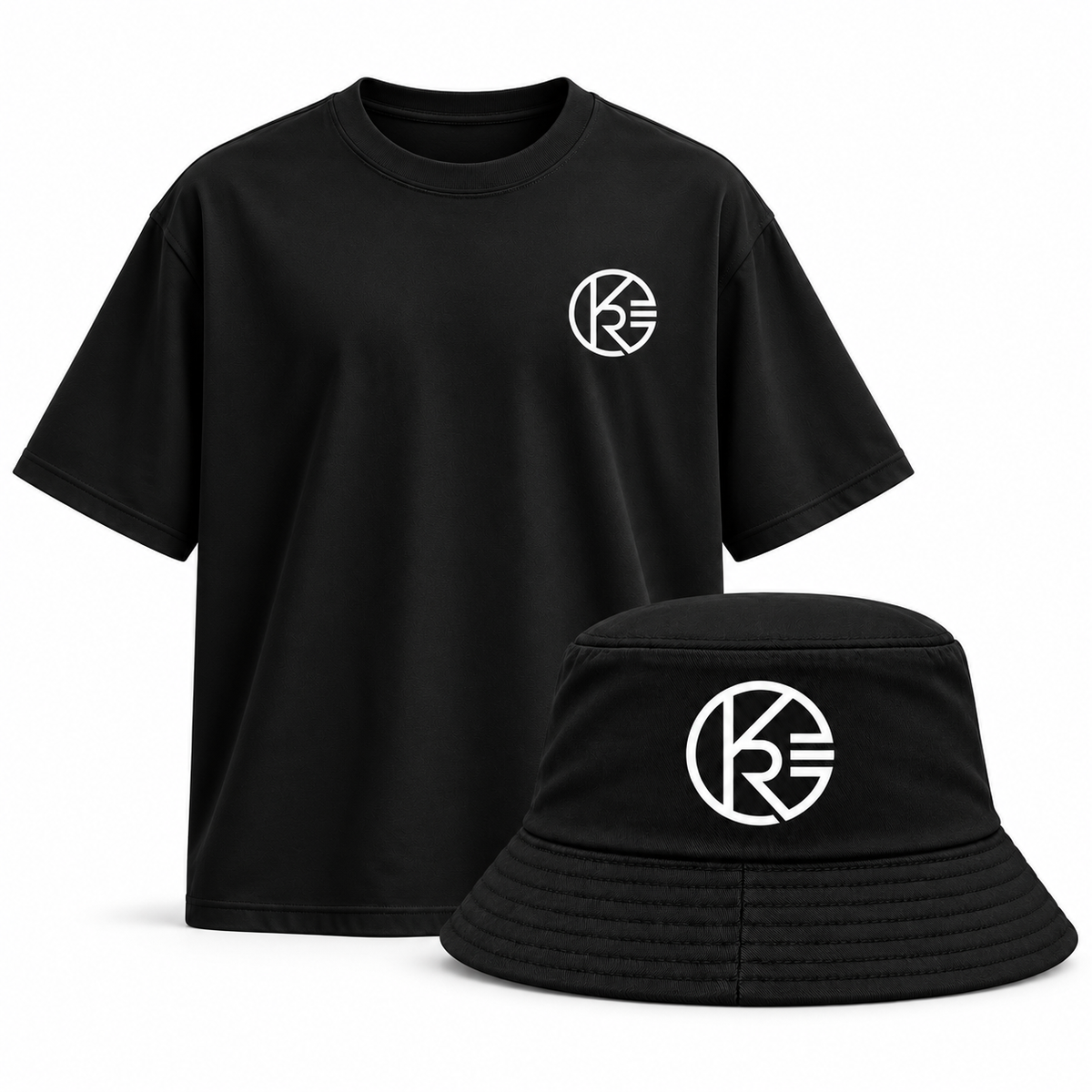 Camiseta Negra + Bucket Hat
