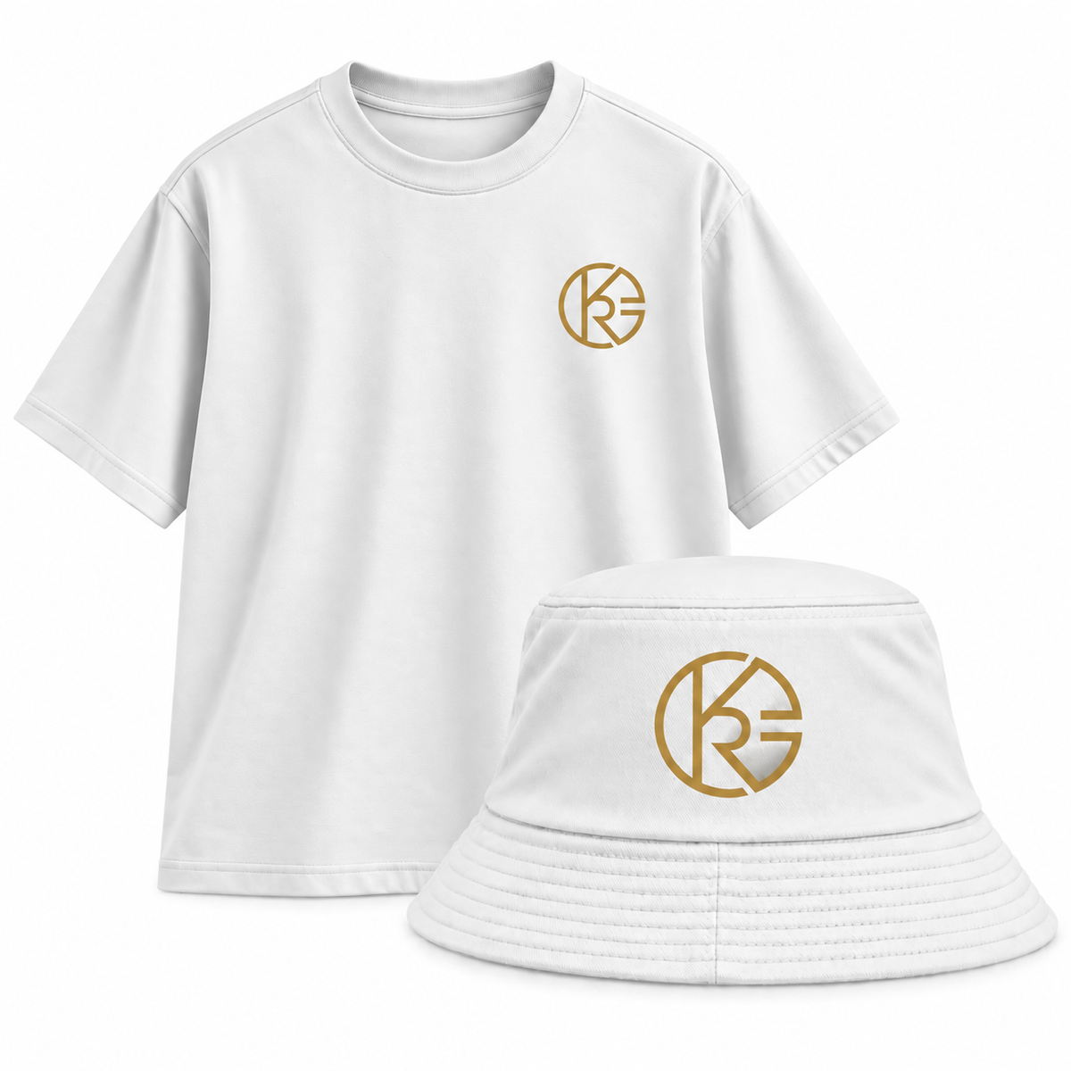 Camiseta Blanca + Bucket Hat