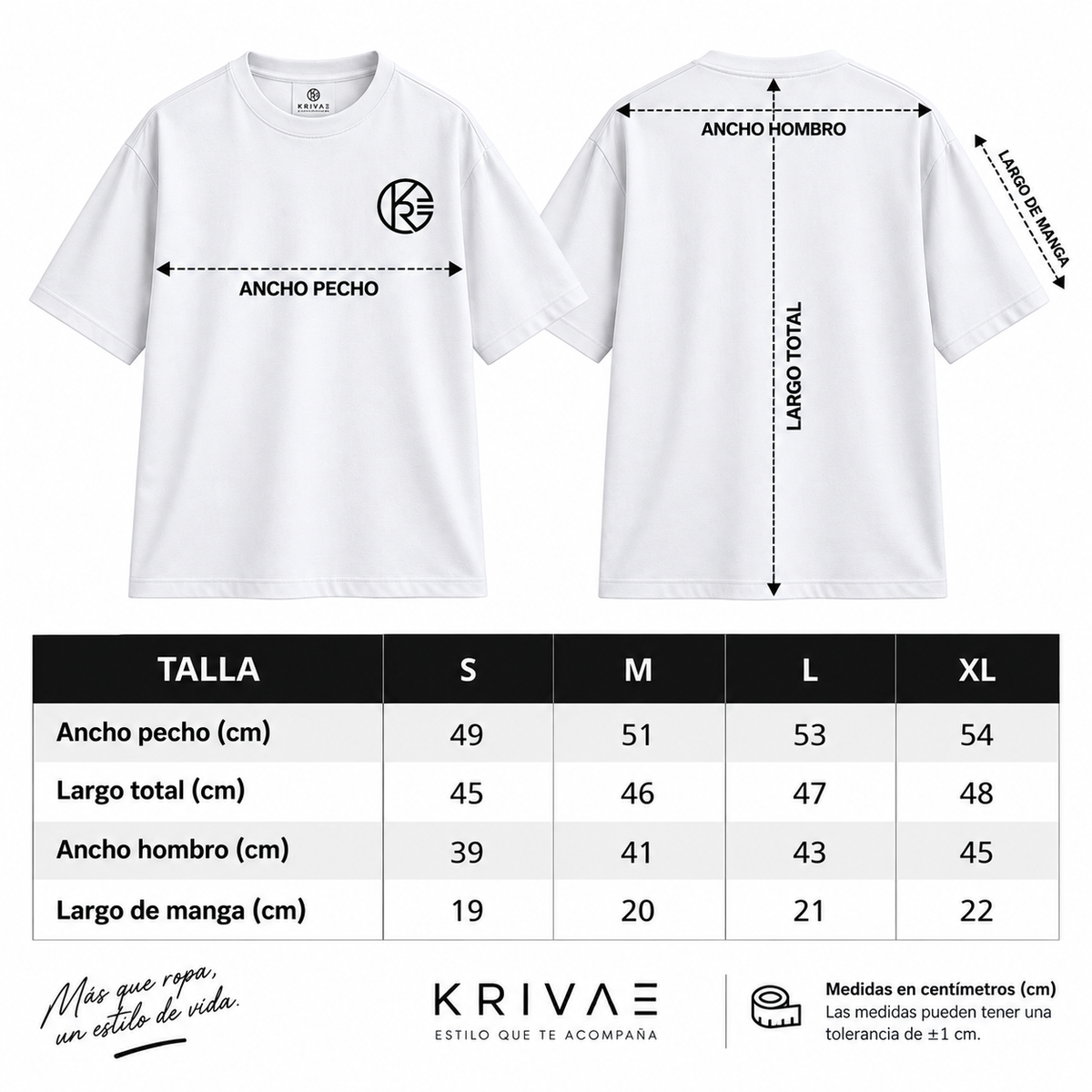 Camiseta Overzise Blanca