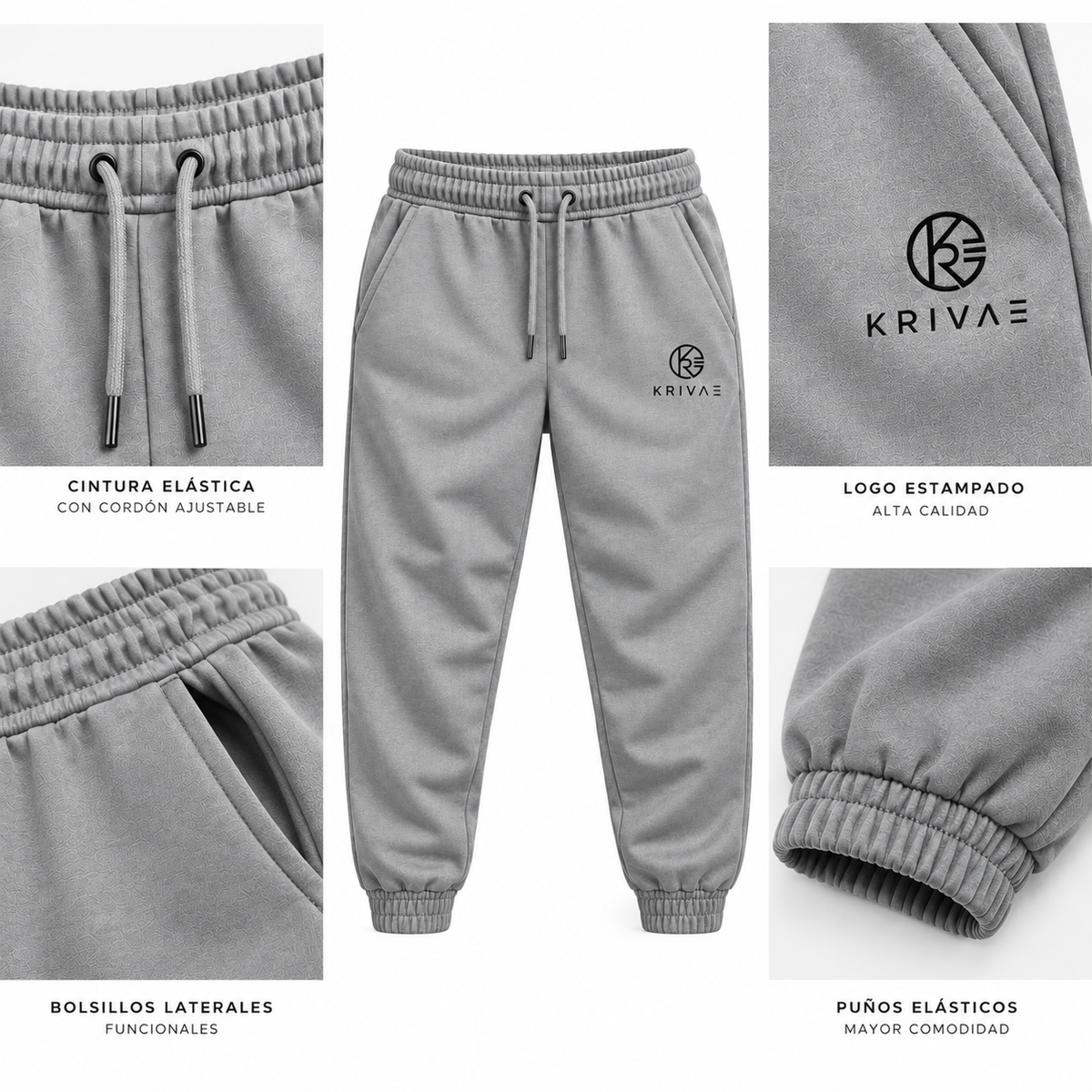 Jogger Krivae Essential- Gris