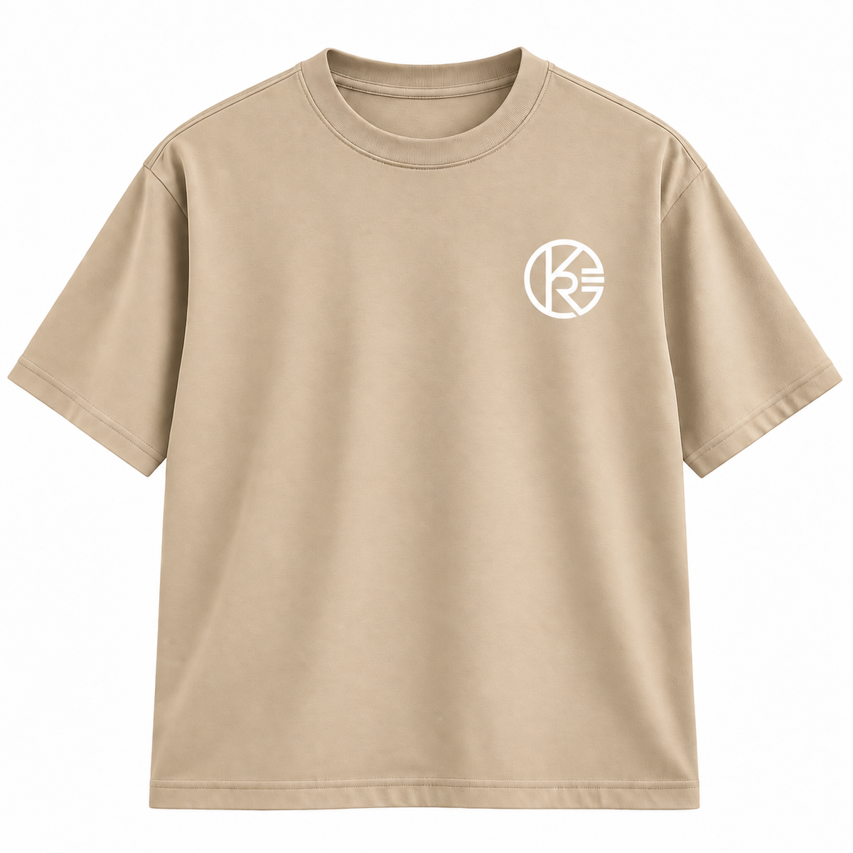 Camiseta Overzise Beige