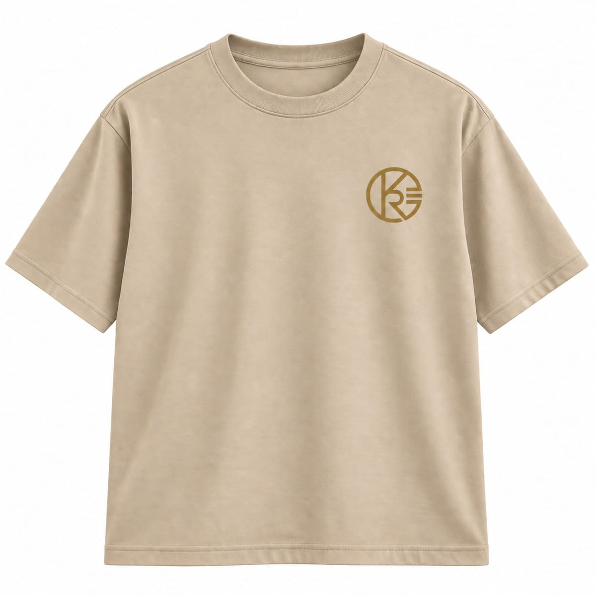 Camiseta Overzise Beige